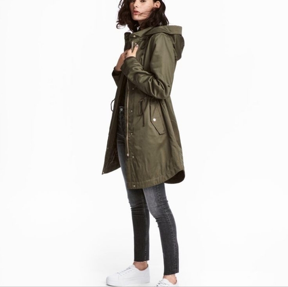 Olive Green Packable Spring jacket windbreaker - Picture 2 of 11